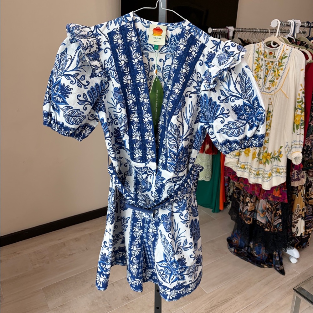FARM Rio: Shell Garden Romper / Mini Dress - Picture 6 of 12